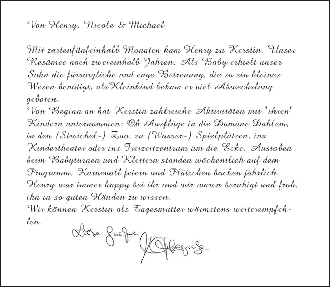 Tagesmutter in Wilmersdorf