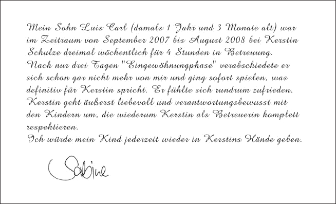 Tagesmutter in Wilmersdorf